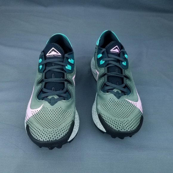 Nike Pegasus Trail 2 Women's Running Shoes CK4309 300 Green Pink Sizes 8.5-9.5 - Picture 3 of 9